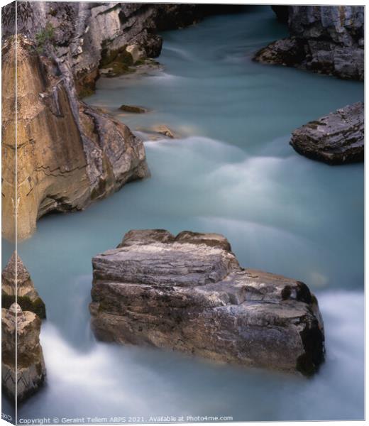 Marble Canyon, Kootenay National Park, British Columbia, Canada Canvas Print by Geraint Tellem ARPS