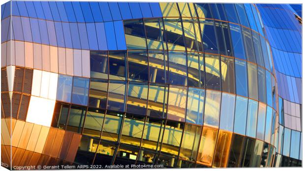 The Sage, Gateshead, Newcastle upon Tyne, England, UK detail Canvas Print by Geraint Tellem ARPS