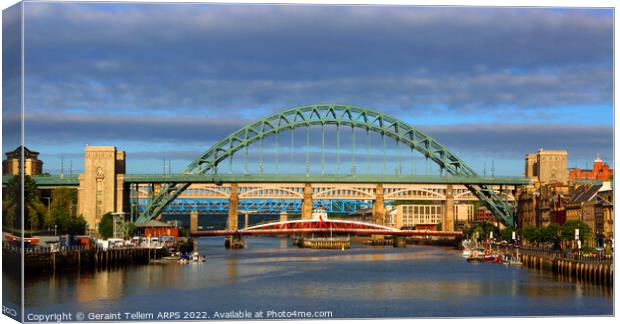 Newcastle upon Tyne early summer's morning, England, UK Canvas Print by Geraint Tellem ARPS