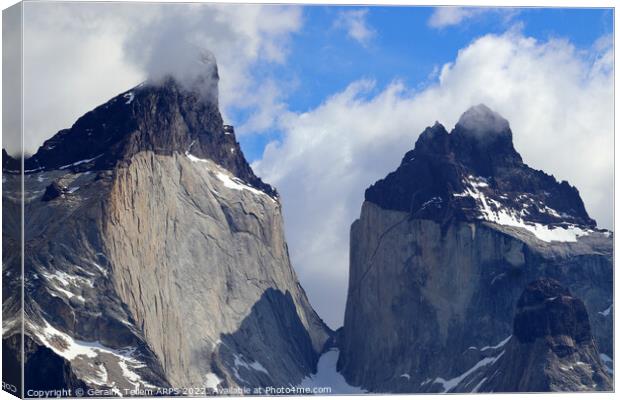 Torres del Paine, Patagonia, Chile, S. America Canvas Print by Geraint Tellem ARPS