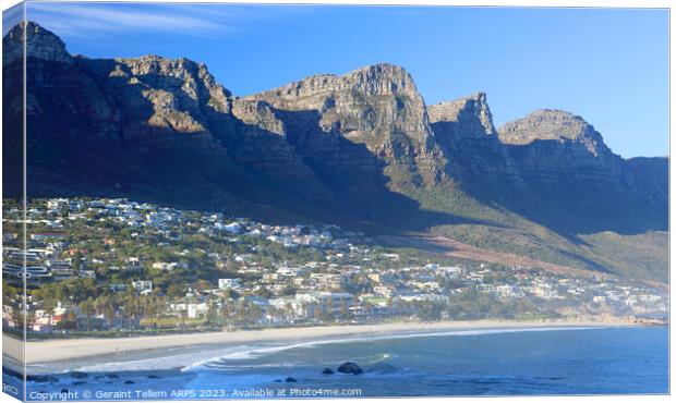 Camps Bay, Cape Town, South Africa Canvas Print by Geraint Tellem ARPS