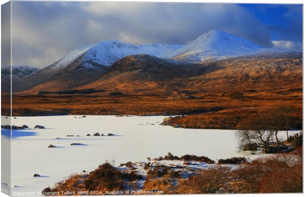 Rannoch Moor, Highland, Scotland Canvas Print by Geraint Tellem ARPS