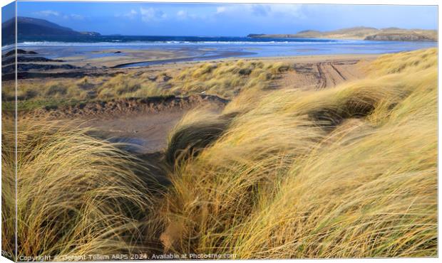 Balnakeil beach, near Durness, Sutherland, northern Scotland Canvas Print by Geraint Tellem ARPS