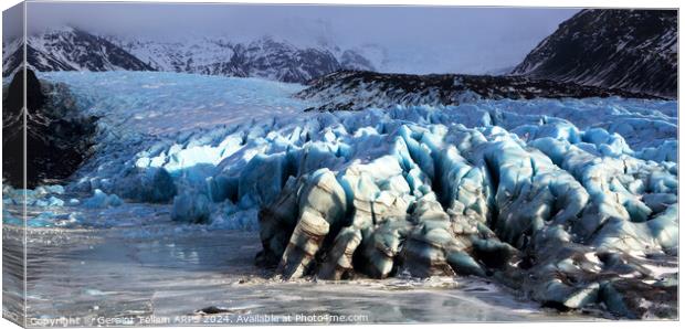 Fjallsarlon glacier, southern Iceland Canvas Print by Geraint Tellem ARPS