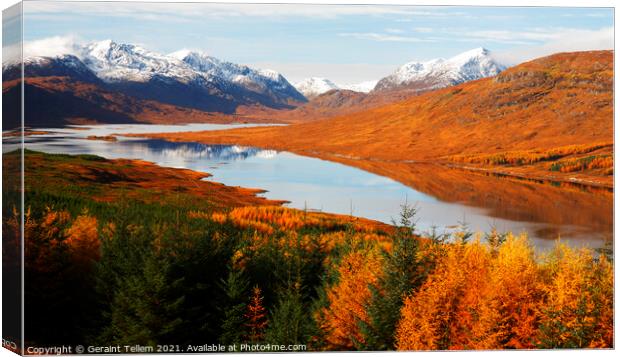 Loch Loyne, Western Highlands of Scotland Canvas Print by Geraint Tellem ARPS