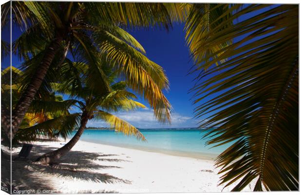 Trou Aux Biches, Mauritius, Indian Ocean Canvas Print by Geraint Tellem ARPS