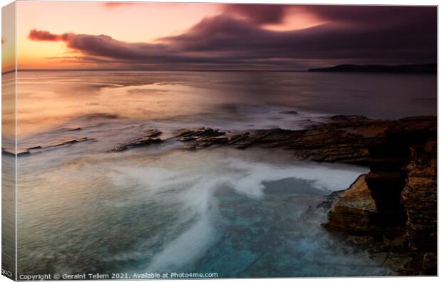 Midsummer twilight from Kame of Hoy, Hoy,  Orkney Islands Canvas Print by Geraint Tellem ARPS
