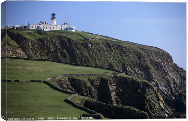 Sumburgh Head and Lighthouse, Mainland, Shetland, Scotland Canvas Print by Geraint Tellem ARPS