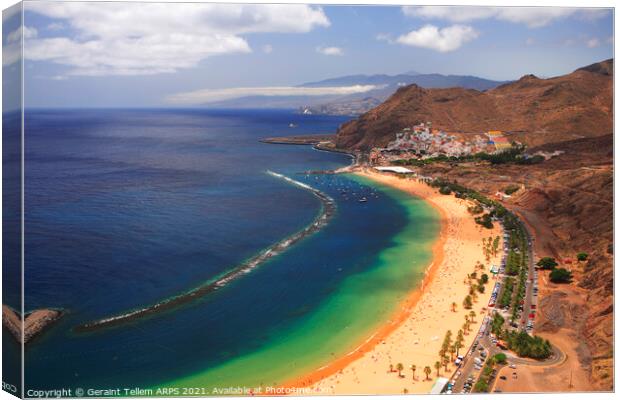 San Andres and Santa Cruz, Tenerife, Canary Islands Canvas Print by Geraint Tellem ARPS