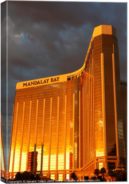 Mandalay Bay Hotel and Casino, Las Vegas, Nevada,  Canvas Print by Geraint Tellem ARPS