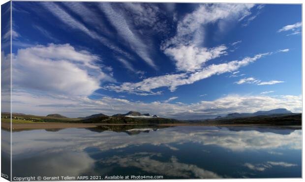 Kyle of Tongue and Ben Loyal, Sutherland, Scotland Canvas Print by Geraint Tellem ARPS