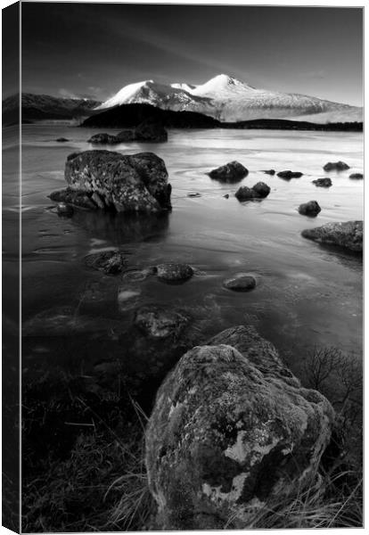 Loch Nah Achlaise, Rannoch Moor, Scotland, UK Canvas Print by Geraint Tellem ARPS