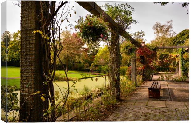 Queen's Park Patio Canvas Print by Reidy's Photos