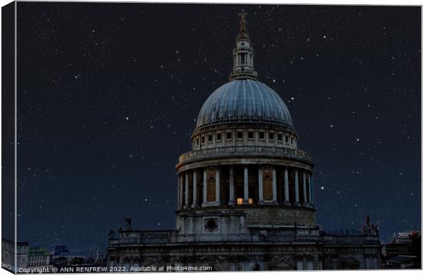 One of the many wonders of London. Canvas Print by ANN RENFREW