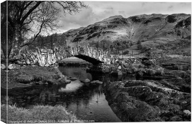Slaters bridge in the lake district 691 Canvas Print by PHILIP CHALK