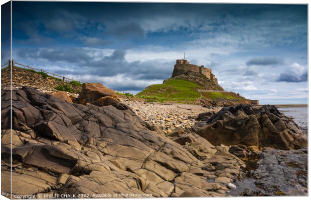 Holy Island Monastery 787  Canvas Print by PHILIP CHALK