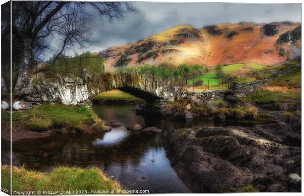 Slaters bridge in the lake district 875 Canvas Print by PHILIP CHALK