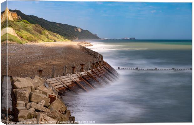 Overstrand promenade Cromer Norfolk  909 Canvas Print by PHILIP CHALK