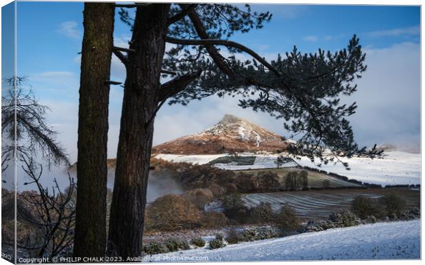  Roseberry topping  Canvas Print by PHILIP CHALK