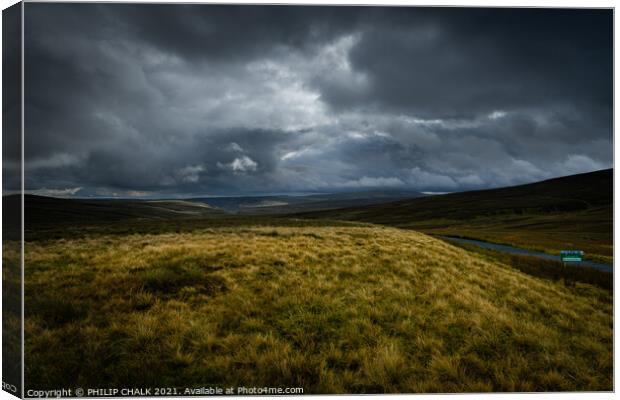 Desolation and moody on the Yorkshire Dales Canvas Print by PHILIP CHALK