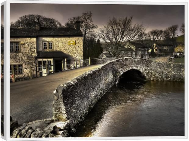 Malham village in the Yorkshire dales 85 Canvas Print by PHILIP CHALK