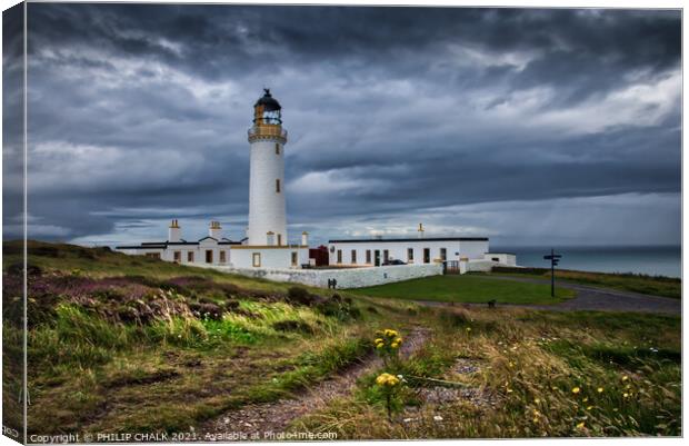 Mull of Galloway Lighthouse Scotland 95 Canvas Print by PHILIP CHALK