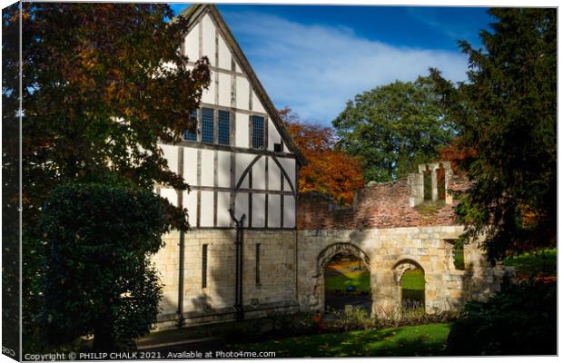 Hospitium in the York museum gardens 256 Canvas Print by PHILIP CHALK