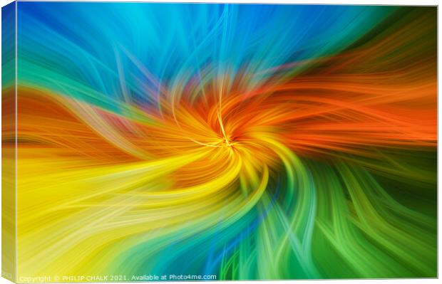 Twirl art abstract  Canvas Print by PHILIP CHALK