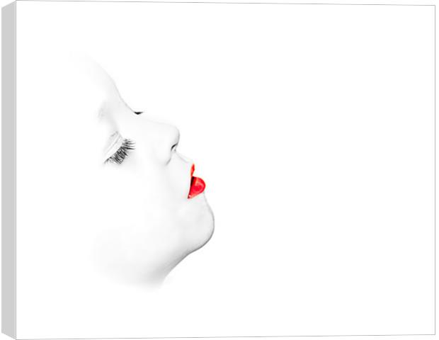 Red Lips Canvas Print by Jeni Harney