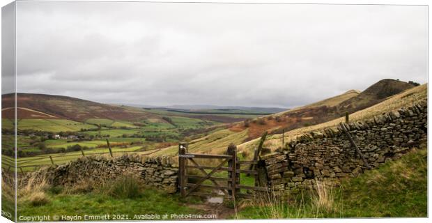 Vale of Edale Canvas Print by Haydn Emmett