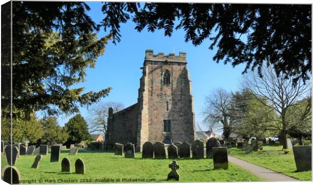 Timeless Beauty of St Werburghs Church Canvas Print by Mark Chesters