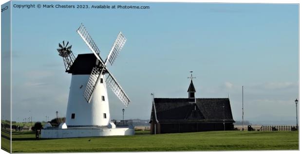 Lytham St Annes windmill Canvas Print by Mark Chesters