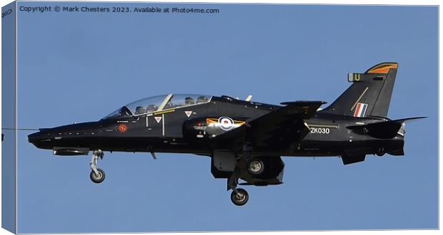 Majestic Fighter Jets Landing Canvas Print by Mark Chesters