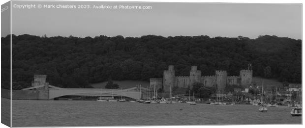 Majestic Conwy Castle and Bridge Canvas Print by Mark Chesters