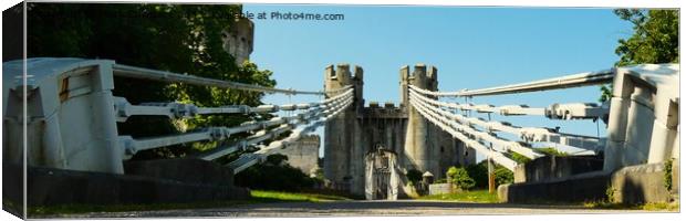 Conwy Suspension Bridge 2 Canvas Print by Mark Chesters