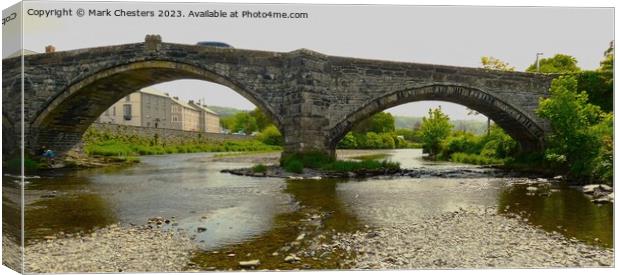 Pont Fawr (Inigo Jones Bridge) Llanrwst Canvas Print by Mark Chesters