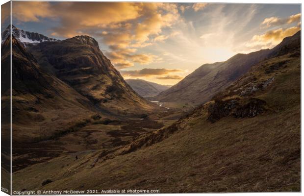 Memories of Glencoe Canvas Print by Anthony McGeever
