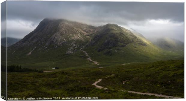 Buachaille Etive Mor Canvas Print by Anthony McGeever