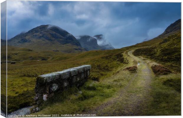 The Old Road  Canvas Print by Anthony McGeever