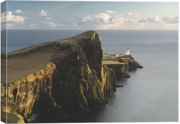 Sunset on Neist Point Canvas Print by Anthony McGeever