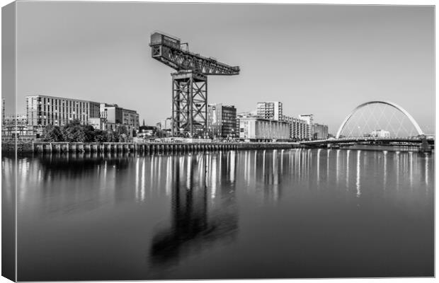 Finnieston Crane and Squinty Bridge  Canvas Print by Anthony McGeever