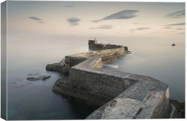 St Monans pier  Canvas Print by Anthony McGeever