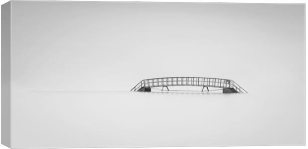 Belhaven Bridge Black and white  Canvas Print by Anthony McGeever