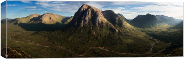 Buachaille Etive Mor Panorama Canvas Print by Anthony McGeever