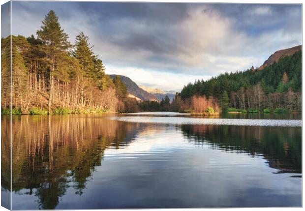 Glencoe Lochan Canvas Print by Anthony McGeever