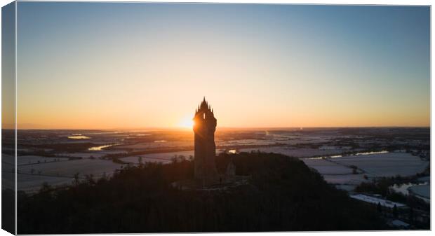 The Wallace Monument Sunrise Canvas Print by Anthony McGeever