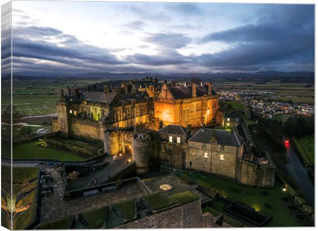Stirling Castle Ariel View  Canvas Print by Anthony McGeever