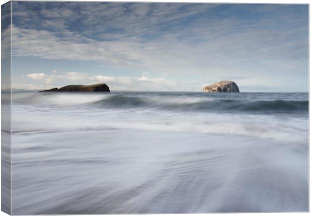 Bass Rock seascape  Canvas Print by Anthony McGeever