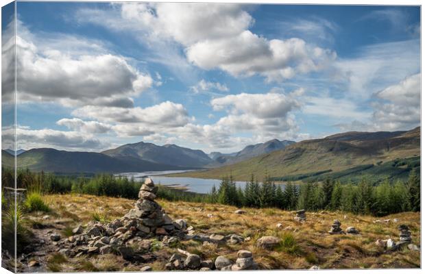 Loch Loyne Viewpoint Canvas Print by Anthony McGeever