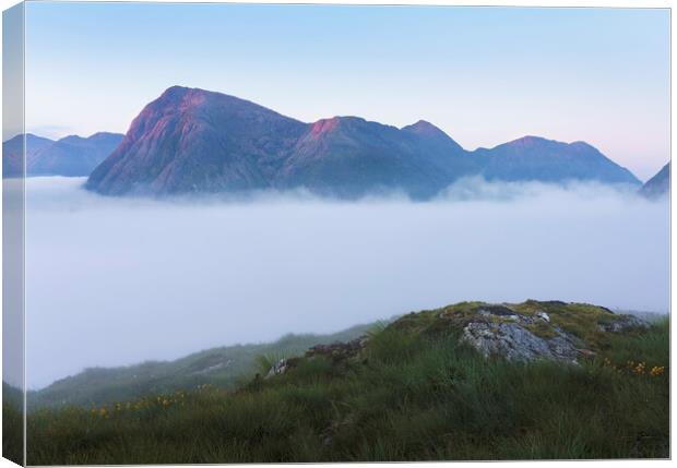 Buachaille Etive Mor Cloud Inversion Canvas Print by Anthony McGeever